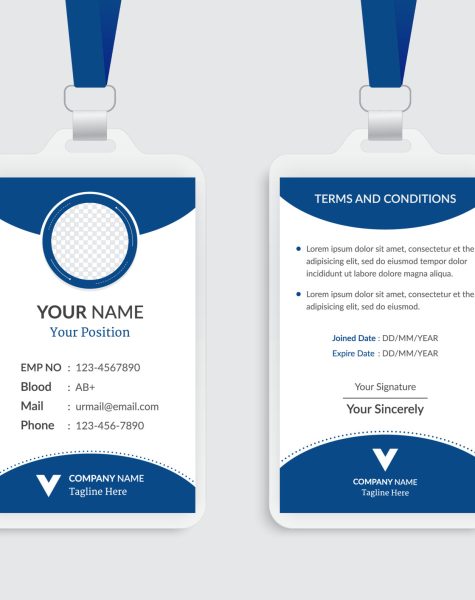 vertical-id-card-template-design-free-vector